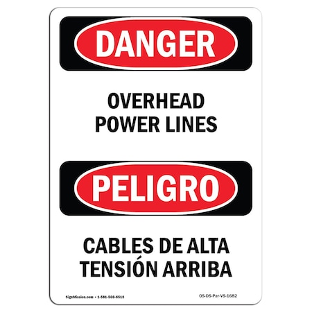 OSHA Danger, 12 Height, 18 Width, Aluminum